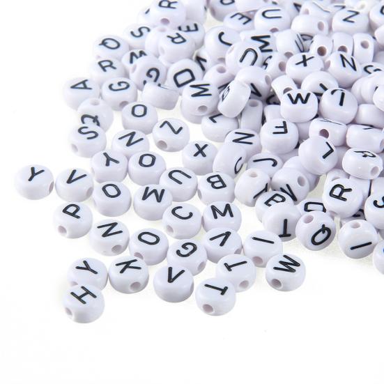 100Pcs English Alphabet Letter Beads DIY Bracelet Necklace Jewelry Accessories