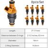 0280150943 Set of 8 Fuel Injector Compatible with F150 F250 F350 E150 E250 E350 4.6L 5.0L 5.4L 5.8L, Slakerbe 0280150939 0280150909 F0TED5B