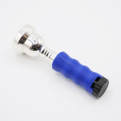 Brass Buzz Trainer Mouthpiece for and Brass Wind Practice BRASS DESIGN Trombone, Euphonium, Instruments, Tool, Warm-up Tool, (Blue)