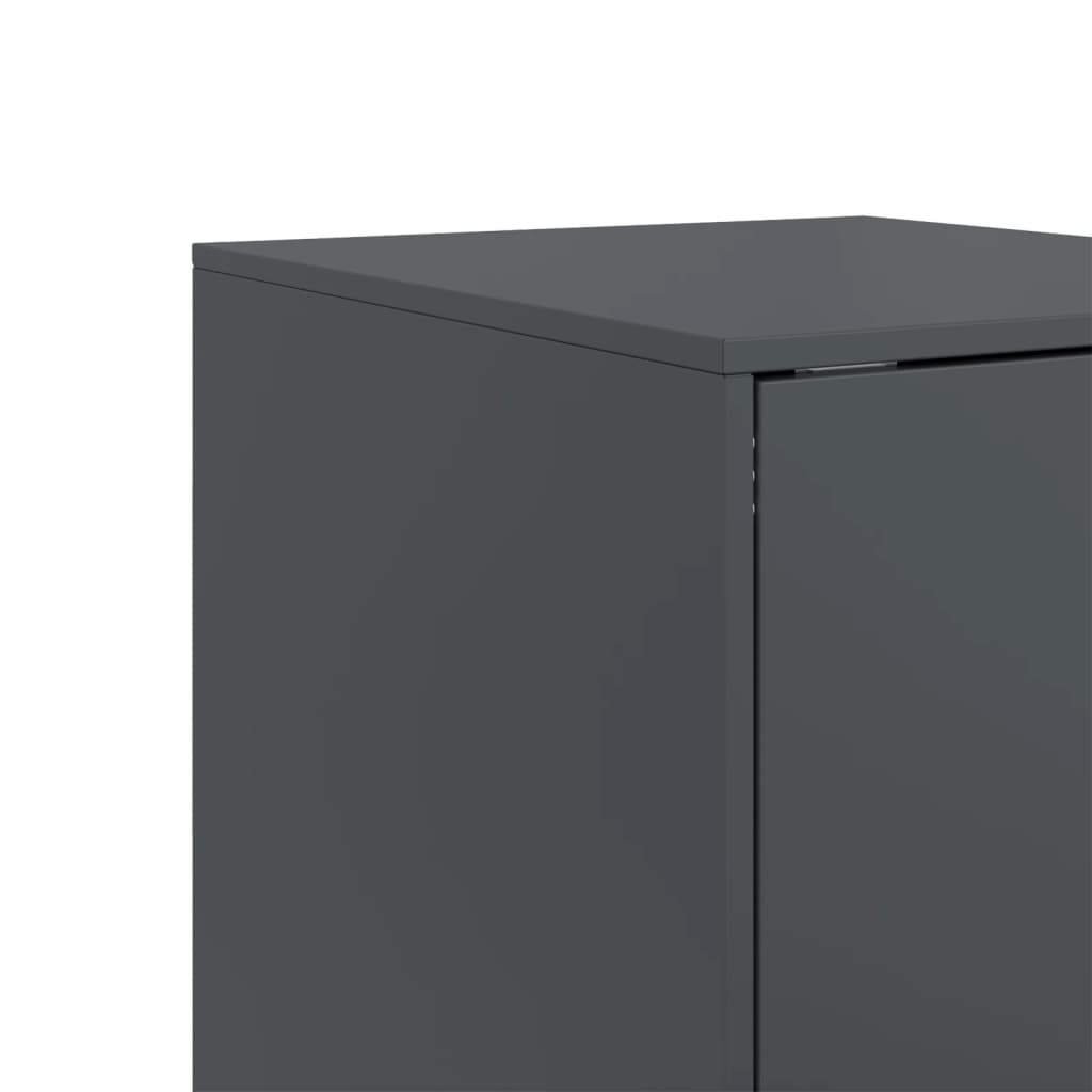 Sideboard Anthracite 34.5 x 39 x 107 cm Steel