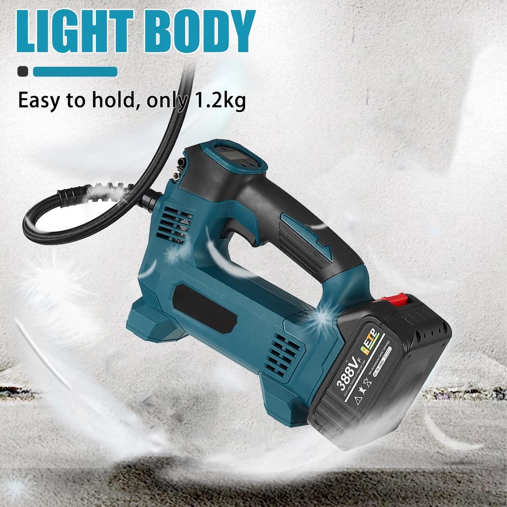 Wiederaufladbarer Auto-Luftkompressor, kabellose aufblasbare Pumpe, tragbare Luftpumpe, Auto-Reifenfüller, digital, für Fahrradbälle