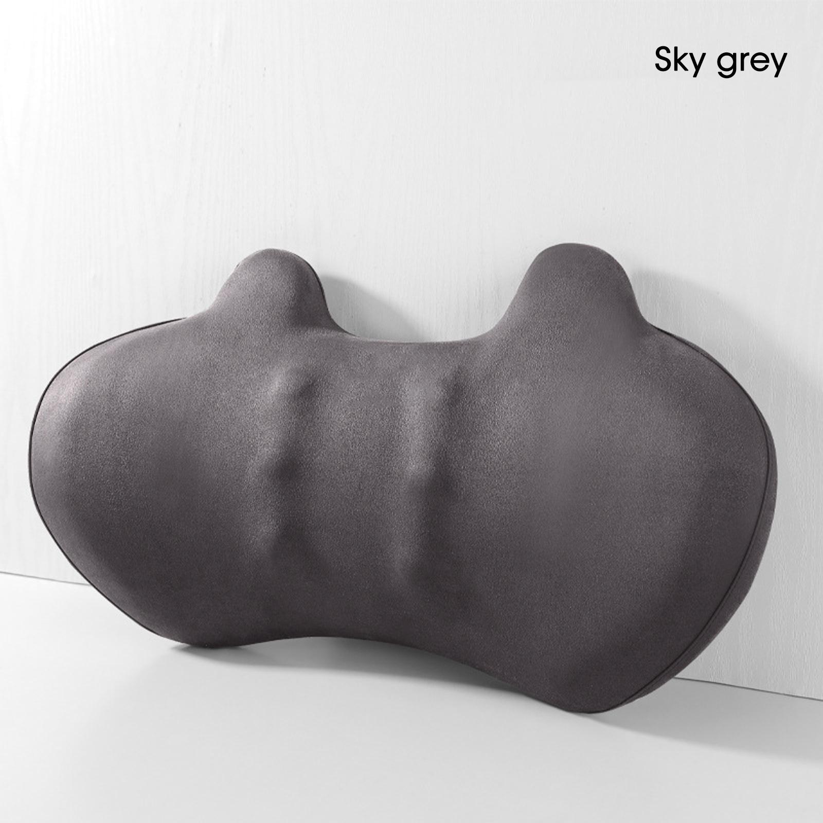 

Подушка для поясницы в автомобиль с эффектом памяти, поддержка талии, подушка для автомобильного сиденья, удобная для талии, длительное вождение без усталости, готовый к использованию серый