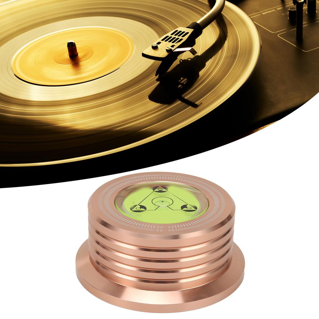 Record Weight Stabiliz Professional 50Hz 45rpm Turntable Disc Stabiliz with and Speed Measurement