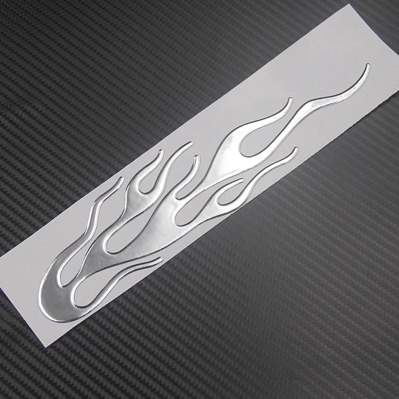 Coda di vento 3D Moto Fiamma Magica Adesivo Decalcomania Emblema Etichetta Badge Decor Decorativo oro Argento Rosso