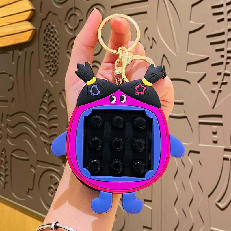 Charmantes Dopamin Ugly Doll Quetsch-Spaß Schlüsselanhänger Einzigartiges PVC Cartoon Tasche Anhänger