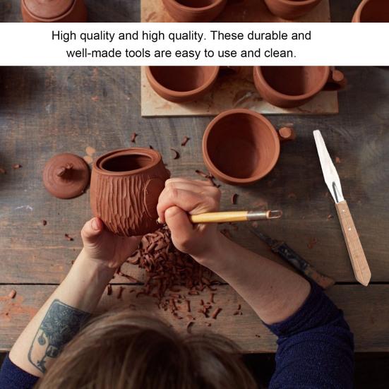 43Pcs/Set Ceramic Carving Pottery Clay Modeling Sculpting Tool with Carrying Bag