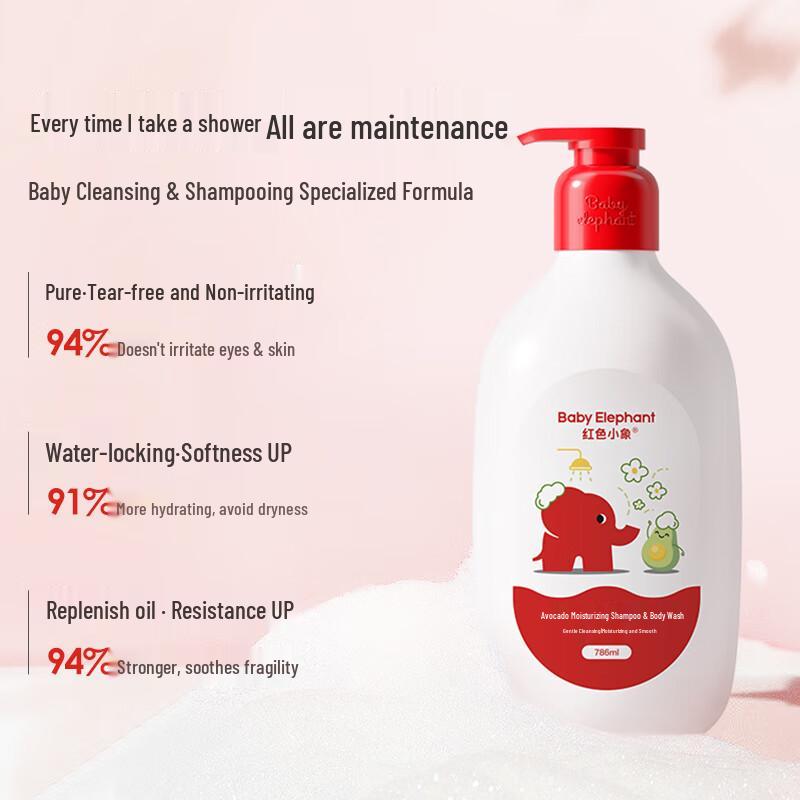 Red Elephant Baby Avocado 2-in-1 Moisturizing Shampoo & Body Wash