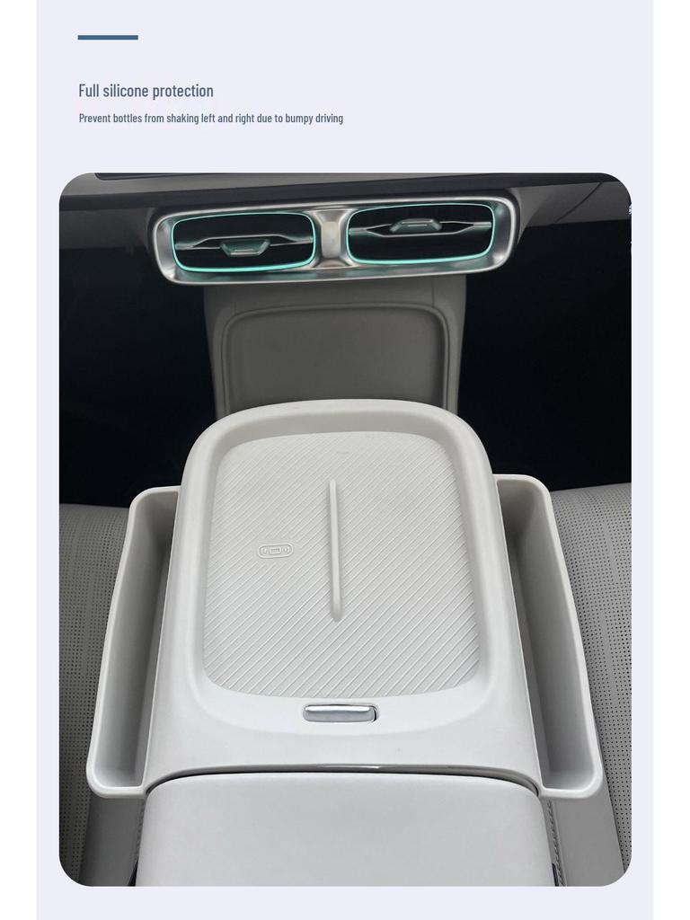 Leapmotor B10 Center Console Silicone Mat: Anti-Slip Protective Pad for Full Coverage Car Interior Protection