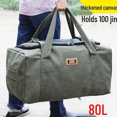 Large Capacity Canvas Travel Bag for Men & Women: Perfect for Travel, Moving, Packing, or Maternity Needs