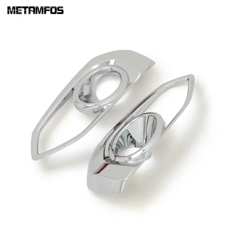 For Honda Fit Jazz 2018 Chrome Front Fog Light Cover Trim Foglight Protector Decoration Frame Bezel Accessories Car Styling