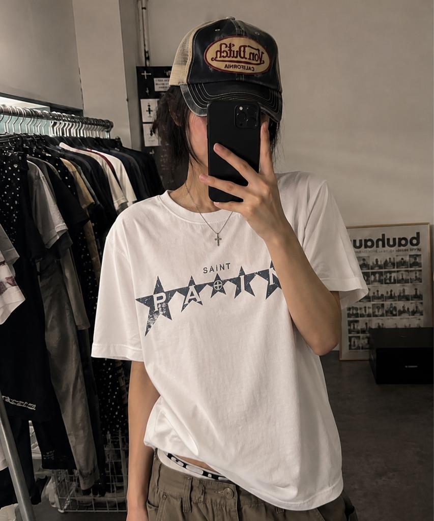 SAINTPAIN Sp Saint Star Short Sleeve Tee White