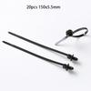 20/50100Pcs Multipurpose Heavy Duty Nylon Zip Ties Nylon Buckle Tie Holder  Car Daily Repair