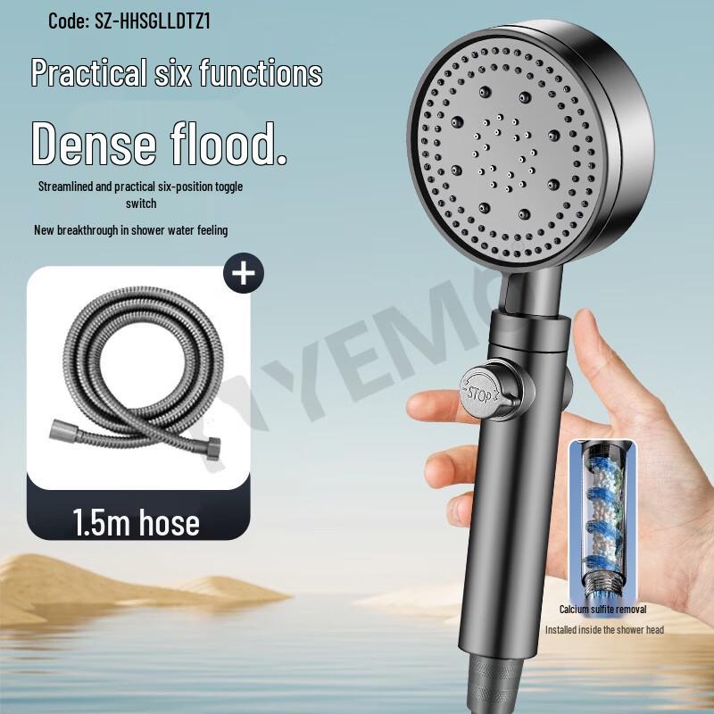 ZISIZ Pressurized Filtered Shower Head Set