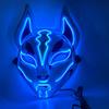 LED Luminous Fox Mask - Anime-Inspired Cat Face, Cold Light Flash for Halloween