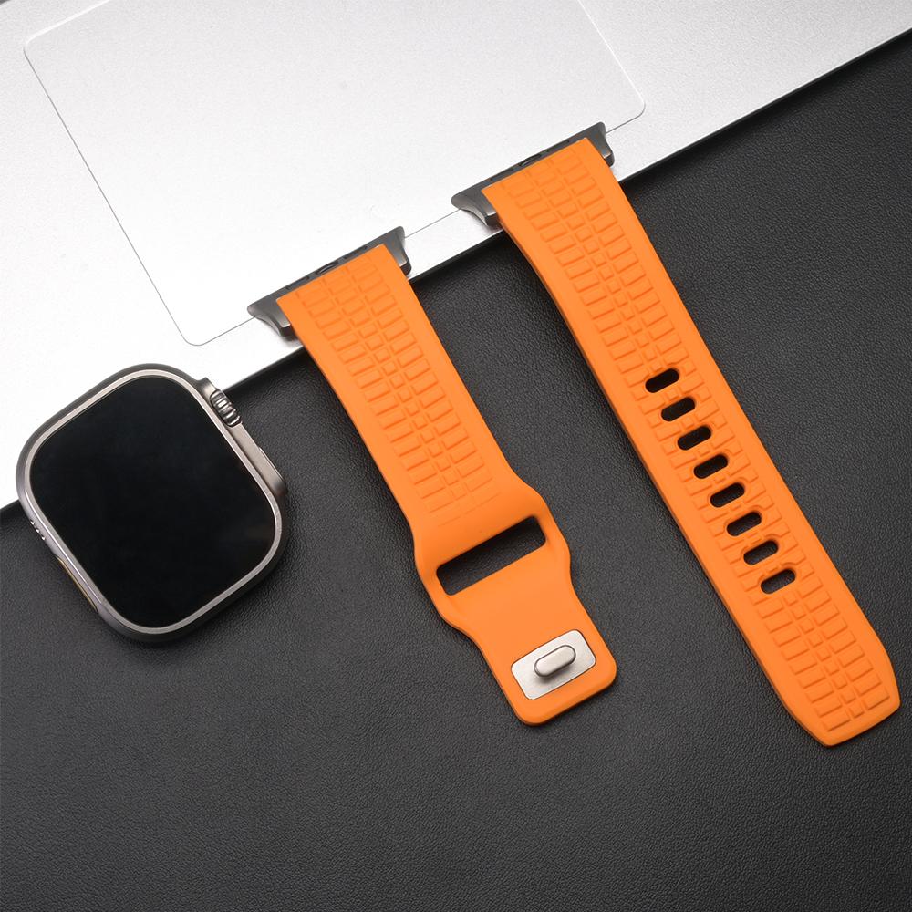 Ultra Silicone Band for Apple Watch Ultra 3 2 Series 11 10 9 8 7 Se 6 Man Sports Strap for Iwatch 49mm 46mm 44mm 45mm Adjustable