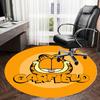 1pc Garfield Round carpet, Made of Polyester,Perfect for Decorating Office Chairs, Living Rooms
