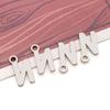 Stainless Steel 26 English Letter Pendant Charm for DIY Bracelets and Necklaces