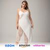Plus Size Silk-Like Lace Trimmed Sleeveless Nightdress Women Lightweight Sleepwear Long Gown
