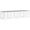 Vidaxl Chicken Coop, With Roof, Light Gray, 403X98X90 Cm, Steel