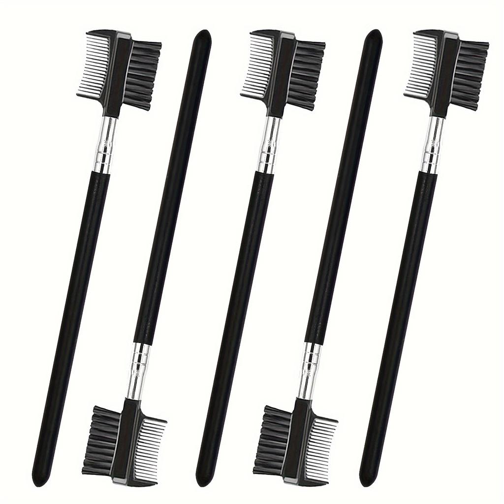 5pcs Eyelash Comb Easily Separate Lashes After Curling and Mascara Application, Eyebrow Comb Evenly To Separate Eyebrow