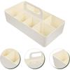 Multi-functional Handle Sectional Tray Container Segmented Desktop Storage Box  Cosmetics