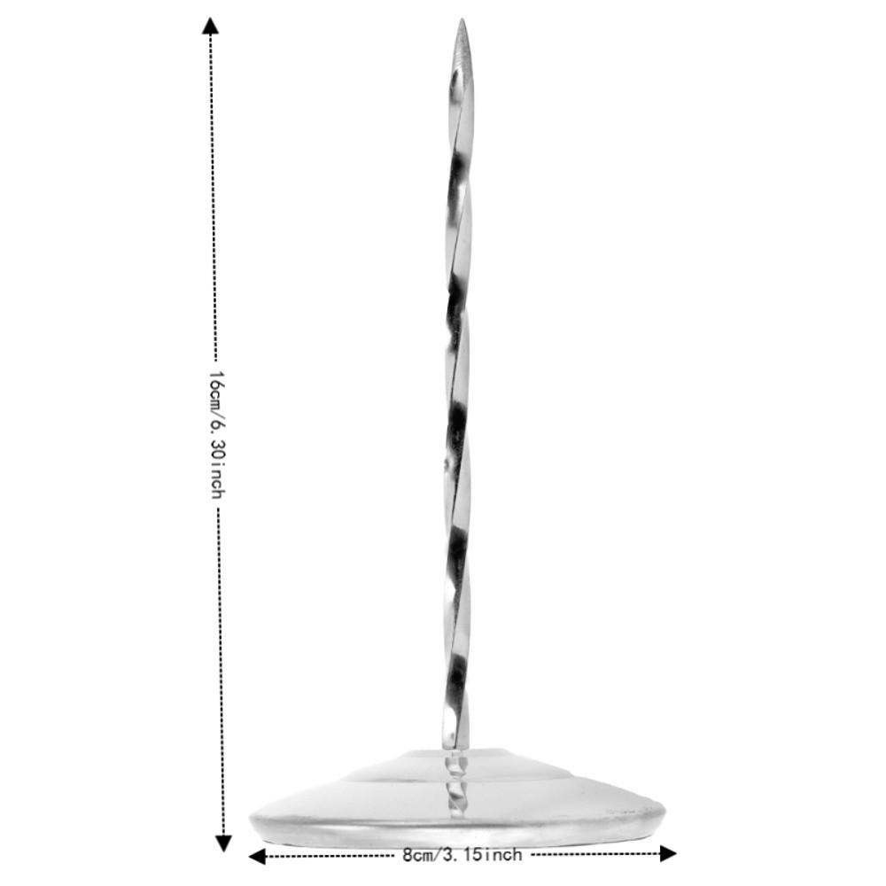 Pique-billet en acier inoxydable Base ronde Brochette de chèque Restaurant Bar Cuisine Bureau Hôtel