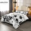 Dziecięca poszwa na kołdrę Queen Size Amerykański zestaw pościeli piłkarskiej Sportowa poszwa na kołdrę dla chłopców dziewcząt dzieci narzuta na łóżko