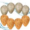 Hanging Wasp Deterrent Realistic Wasp Paper Repellents Hornets Safe Fake Trap Drive Beehives Lanterns for Patios Outdoor