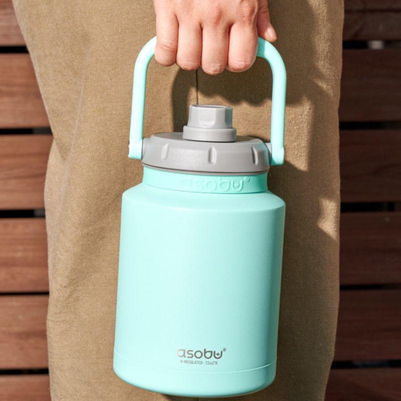 ASOBU Edelstahl Vakuumisoliert Mini Wasserkrug 1L