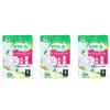 Sarasaty Cotton 100 Wide & Long Panty Liners, 40 Count X 3 Sets, Slightly Large