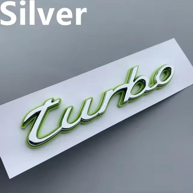 1pcs New 4 S Turbo E Hybrid ABS Car Fender Side Rear Trunk Emblem Badge Sticker Accessories