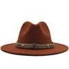 Woolen Top Hat European and American Fashion Ethnic Style Hat Flat-brimmed Big-brimmed Jazz Hat