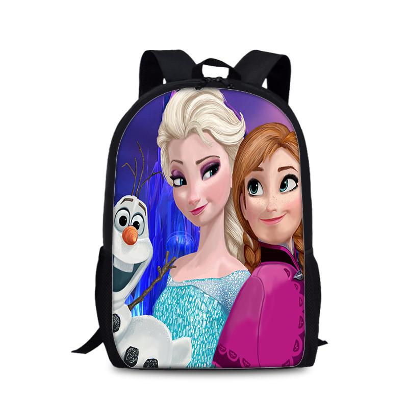 Frozen Childrens Cartoon Backpack With Lightweight Nylon Material For School And Daily Use