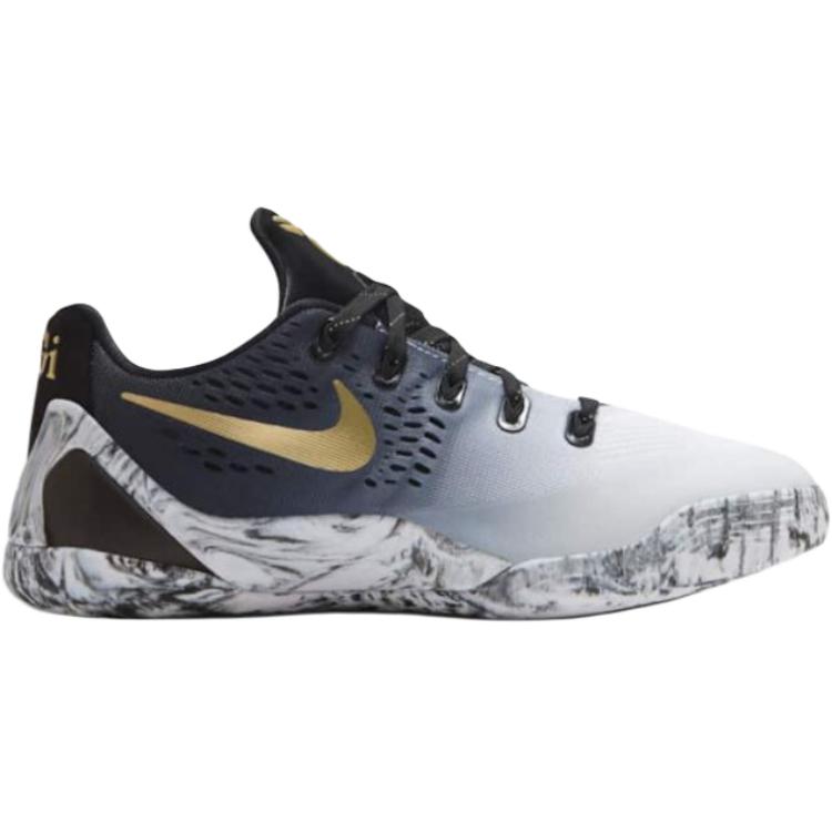 Nike Kobe 9 EM GS Mambacita Barnesko Svart Hvit Metallisk-Gull FV3607-002