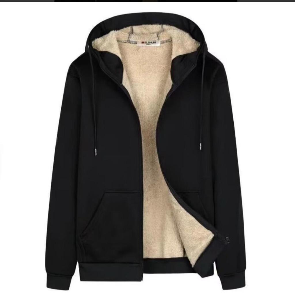 Herbst Herren Steppjacke & Fleece-Hoodie Set