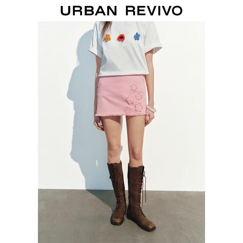 

UR Women s Sweet Floral Fringe Casual Mini Skirt XL