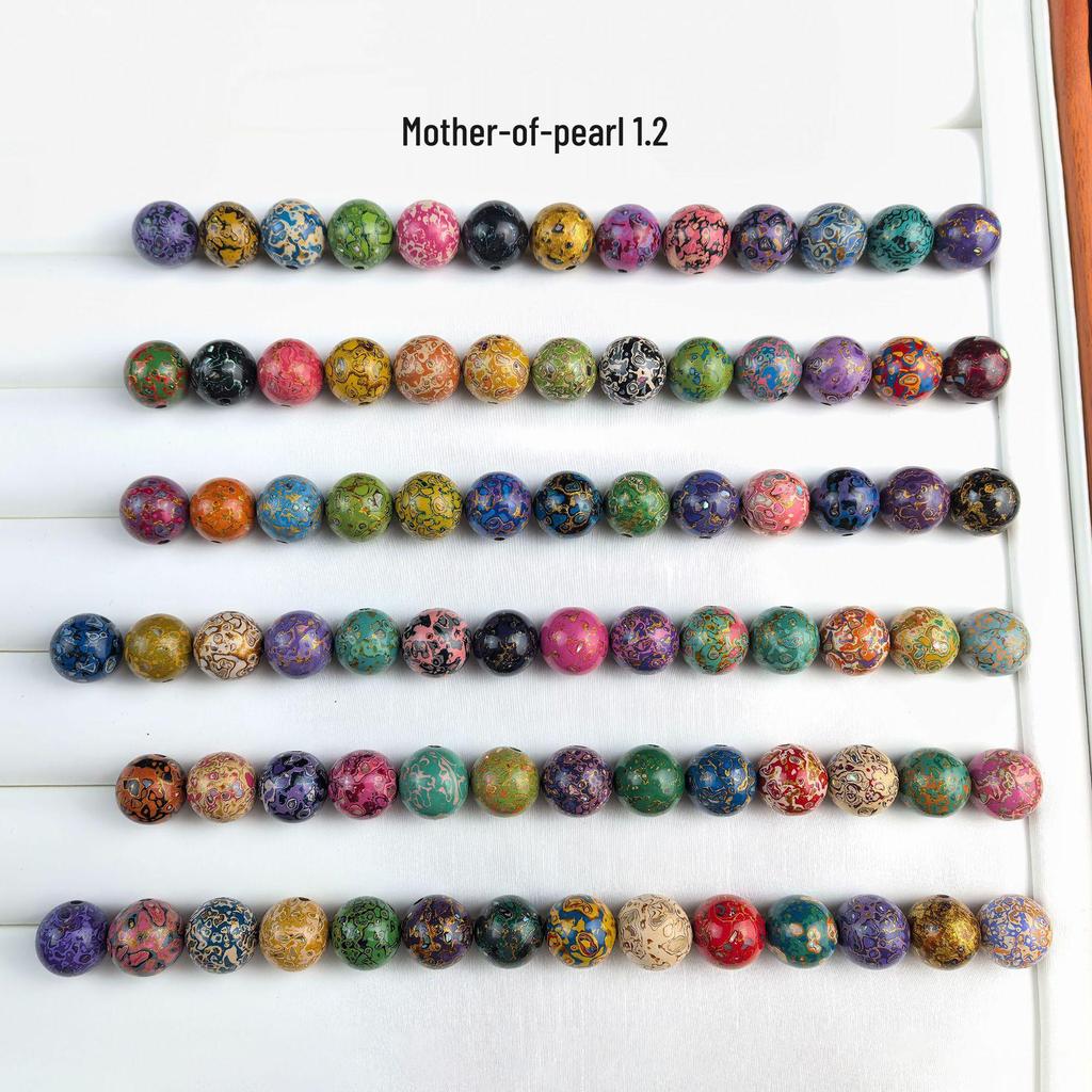 Lakkperler Multiskatt Armbånd med Perlemorinnsats – Unisex Kinesisk Trendstil