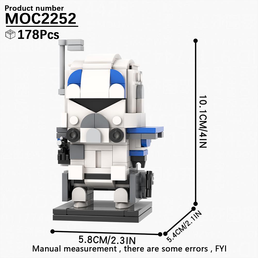 MOOXI MOC Space War Brickheadz Interstellar Sci-Fi Robot Compatible Figures Building Blocks Adults Toys For Children Gift Bricks