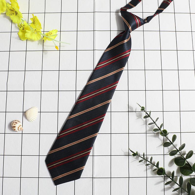 Jk Small Tie Female College Style Lazy Japanese Plaid Uniform Shirt Tie Student Ins Men'S And Women'S Short Styles Free Of Charge