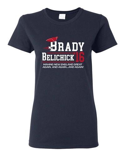 Ladies Brady Belichick Making New England Great Again 2016 Sports DT T-Shirt Tee Unisex T-Shirt S