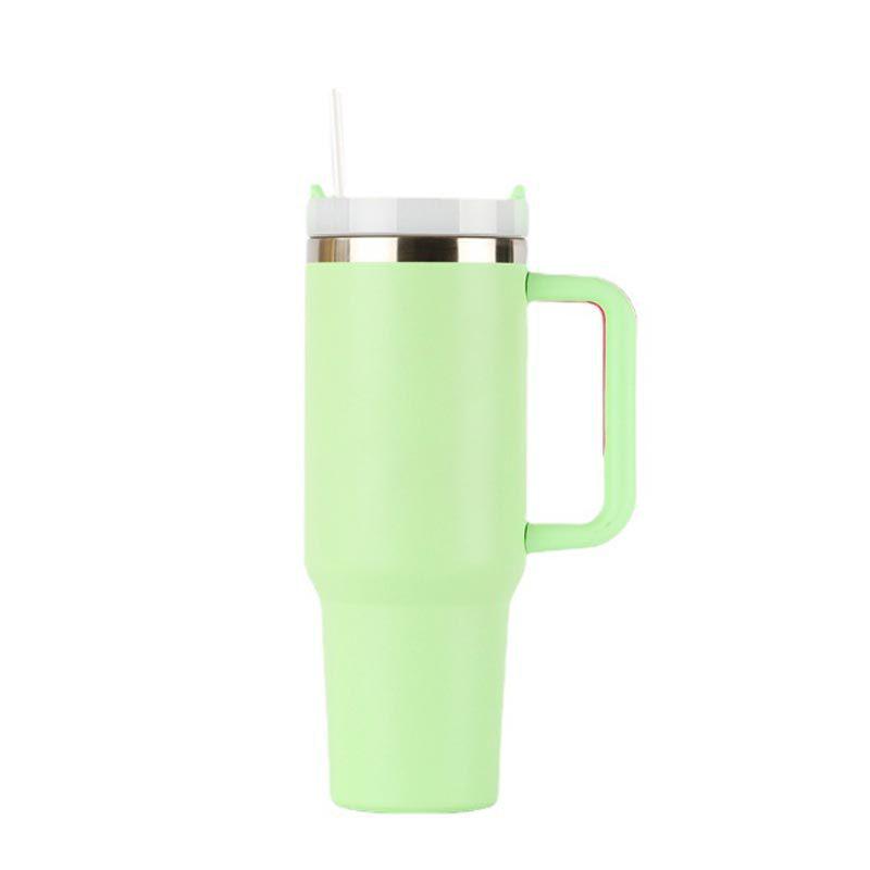 Kuangjie 40oz Stainless Steel Car Thermos Cup with Handle, Large Capacity, Portable for Outdoors