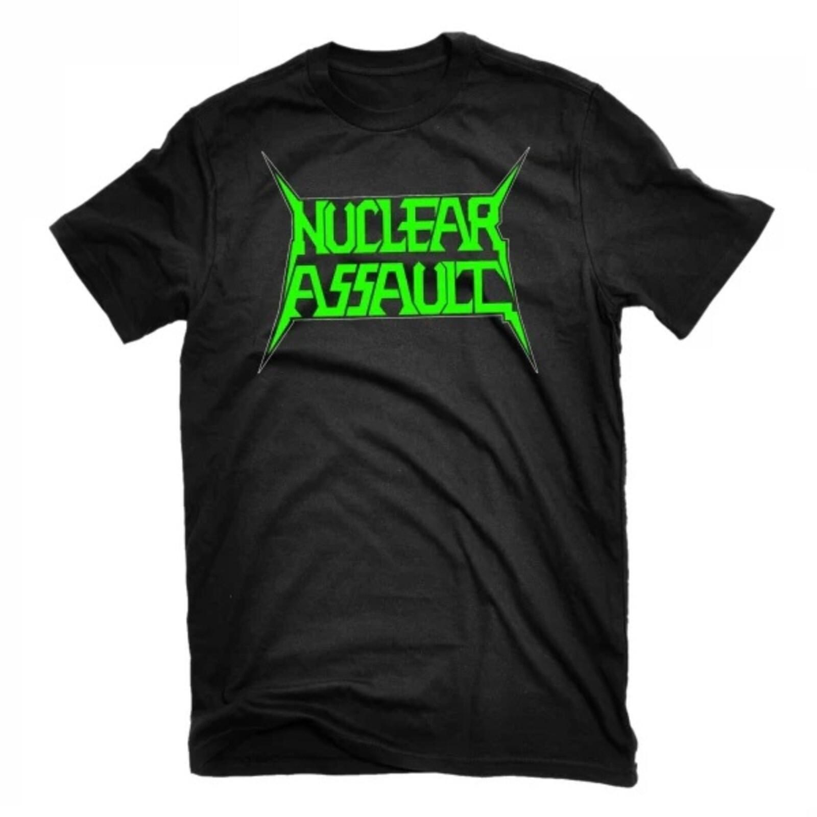 NUCLEAR ASSAULT cd cvr GREEN LOGO Official SHIRT 2X New game over survive handle XL