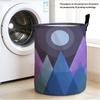 1pc Mountain Pattern Laundry Basket, Perfect for Keeping Clothes And Various Items Tidy And Organized In Bathroom, Bedroom, And Closet, Both Decorativ