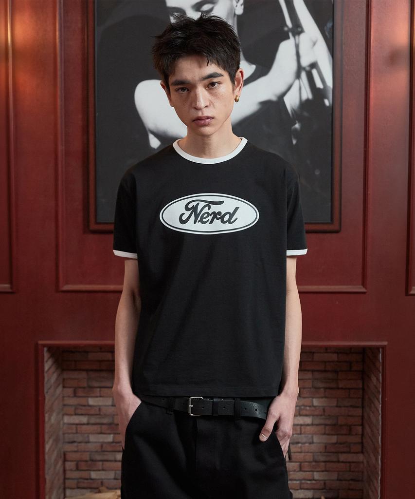 AREUBAN Nerd Ringer T-Shirt_Black
