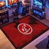 Flamengo FC Anchor Crest Print Area Rug Brazilian Football Club Non Slip Living Room Bedroom Gaming Floor Mat Soccer Fan Home Decor Rug