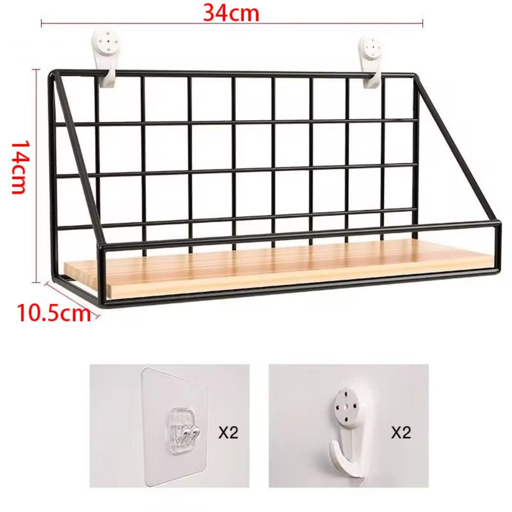 Rafturi de perete în stil simplu, decor de perete, coș de depozitare pentru dormitor, organizatoare raft de perete