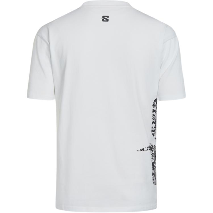 SALOMON Fashionable Versatile Breathable Short Sleeve T-Shirt Unisex Tops White C26750