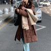 BITCED Women's Down-Filled Cotton Coat - Autumn/Winter Mid-Length, Elegant and Tailored, Knee-Length, Thickened Outerwear