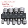 14PC/9PC Hex Shank Heavy Duty Socket Set for Metric & Imperial with Air Wrench & Magnetic-Free Nut Bolt Disassembly Tool