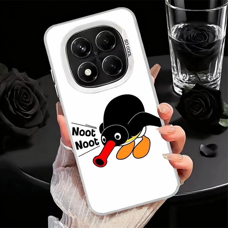 Cartoon P-Pingu Penguin Shockproof Phone Case for Xiaomi Redmi Note 15 14 13 12 Pro Plus 11 11S 11T 5G Cover Anti Fall Fundas